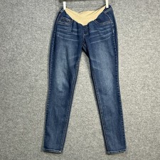 Jessica Simpson Women  s Medium Maternity Skinny Leg Stretch Denim Blue Jeans