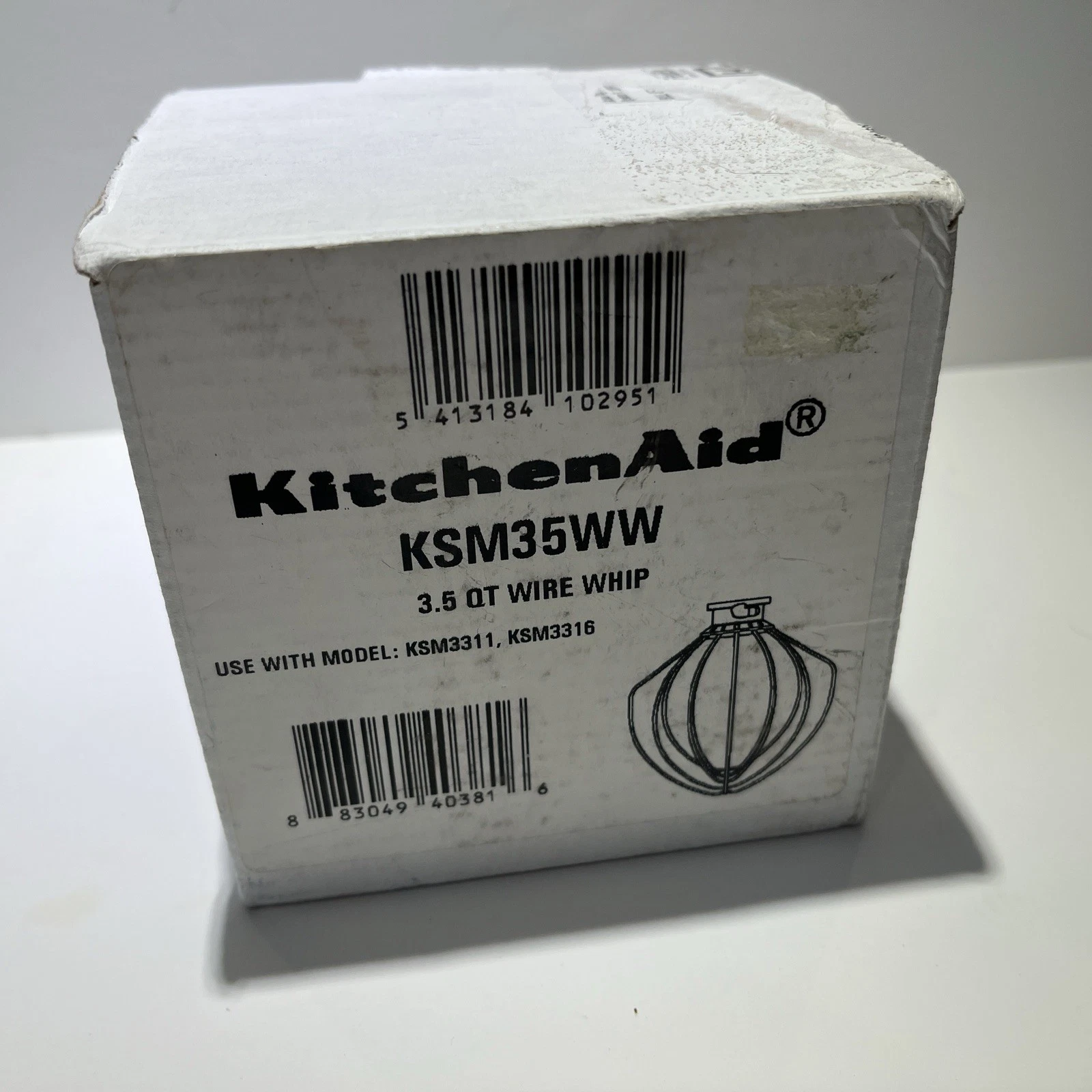 KSM35WW Metallic Wire Whip for Kitchen-Aid Artisan 3.5-Qt Whisk ✨NOS