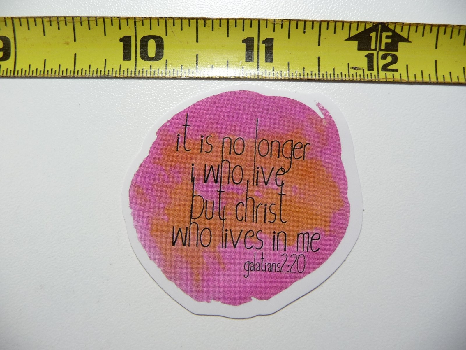 GALATIANS 2 20 CHRIST LIVES IN ME DECAL STICKER CHRISTIAN FAITH CHURCH BELIEF