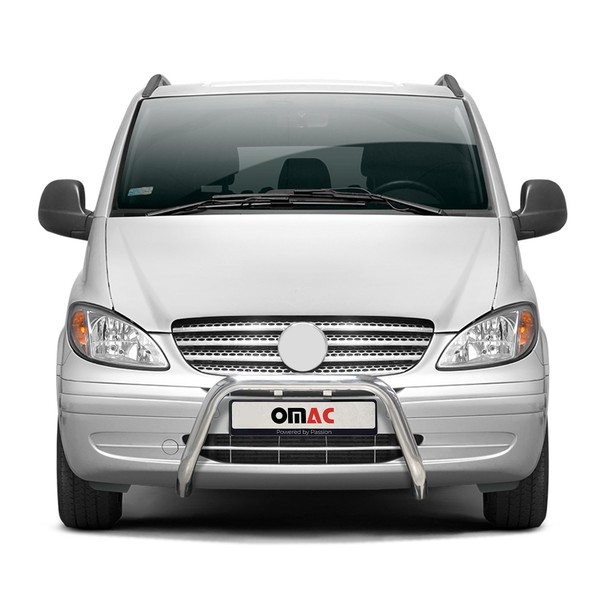 Stahl FrontbüGel FrontschutzbüGel FüR Mercedes Vito W639 2003-10 Abe ø63 Silber-image