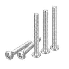 #6-32x1-1/4"(DxH) Phillips Pan Head Machine Screws 100pcs 304 Stainless Steel