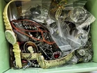 5 Lb Vintage Costume Jewelry Lot Napier Dodds Watches Necklaces Brooches Mixed