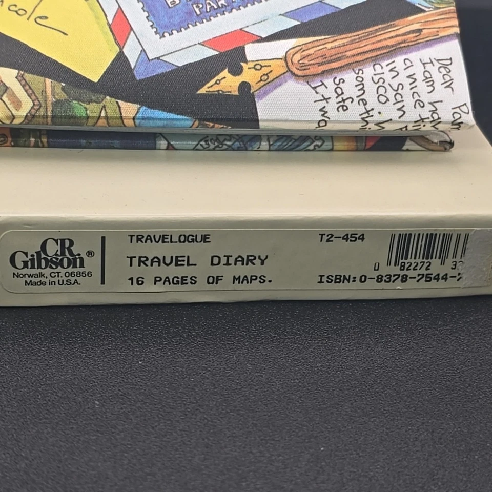 New Travel Journal 16 Pages Of Maps CR Gibson Agenda Expense Travelogue - Image 2 of 4