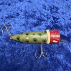 Vintage Wooden Folk Art PopperType Lure Box Swivel — photo 3