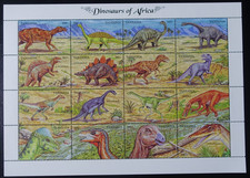 TIMBRES de TANZANIE - DINOSAURES N°1091/1106 NEUF ** LUXE MNH