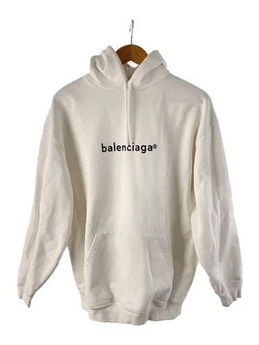 Felpa con cappuccio BALENCIAGA bianca M usata