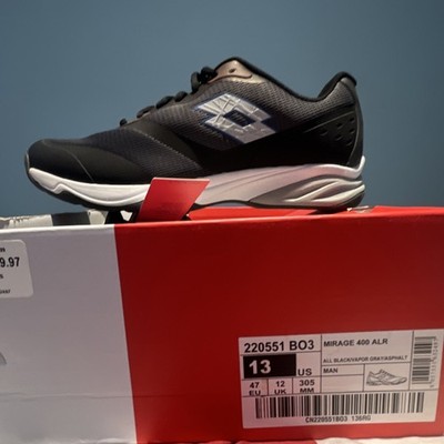 Lotto Mirage 400 ALR Men's Tennis Shoes Black Gray White US 13M