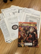 Huge Vintage Lot Of 1980s Cross Stitch Patter...