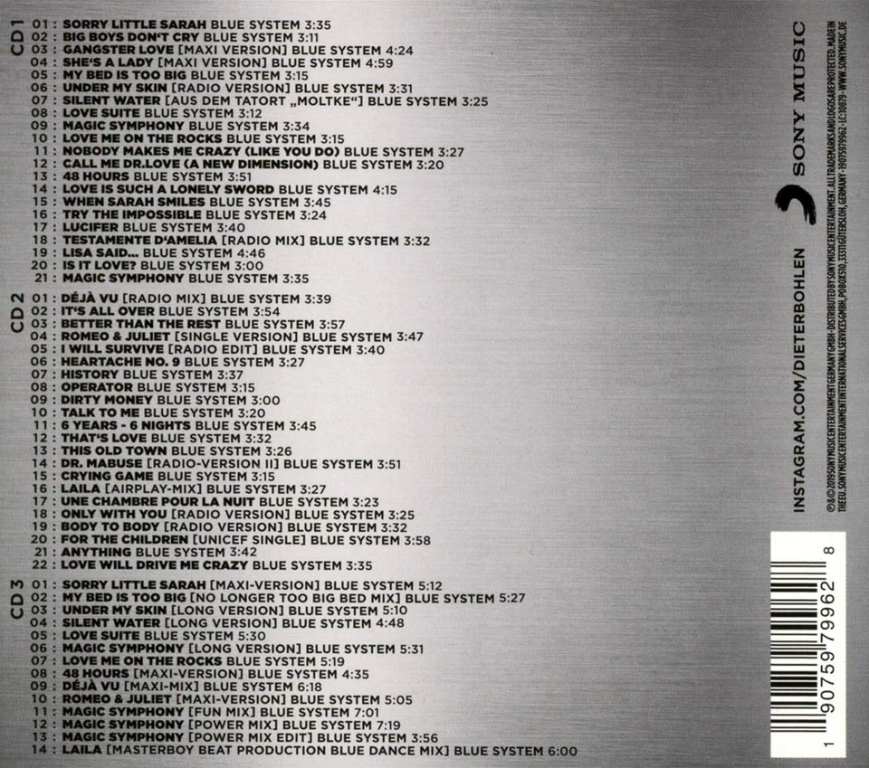 Blue System Maxi & Singles Collection (Dieter Bohlen Edition) (CD) - Image 3 of 4