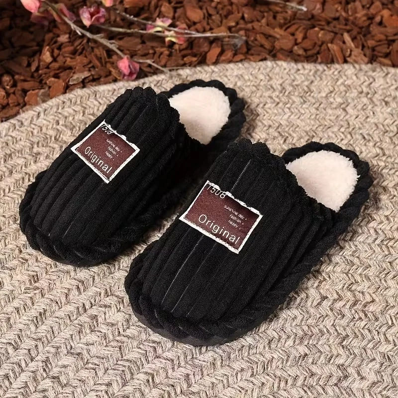 woman's Winter Soft fabric Anti-slip Warm couple slippers for home use Big size - Picture 1 of 15