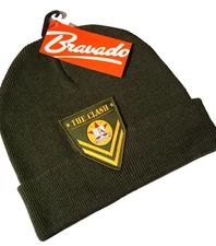 Bravado The Clash Green Beanie Hat – Punk Rock Patch Logo Early 2000s Band Merch