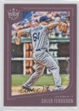 2019 Panini Diamond Kings Short Print Plum Framed Caleb Ferguson #131 0c1o