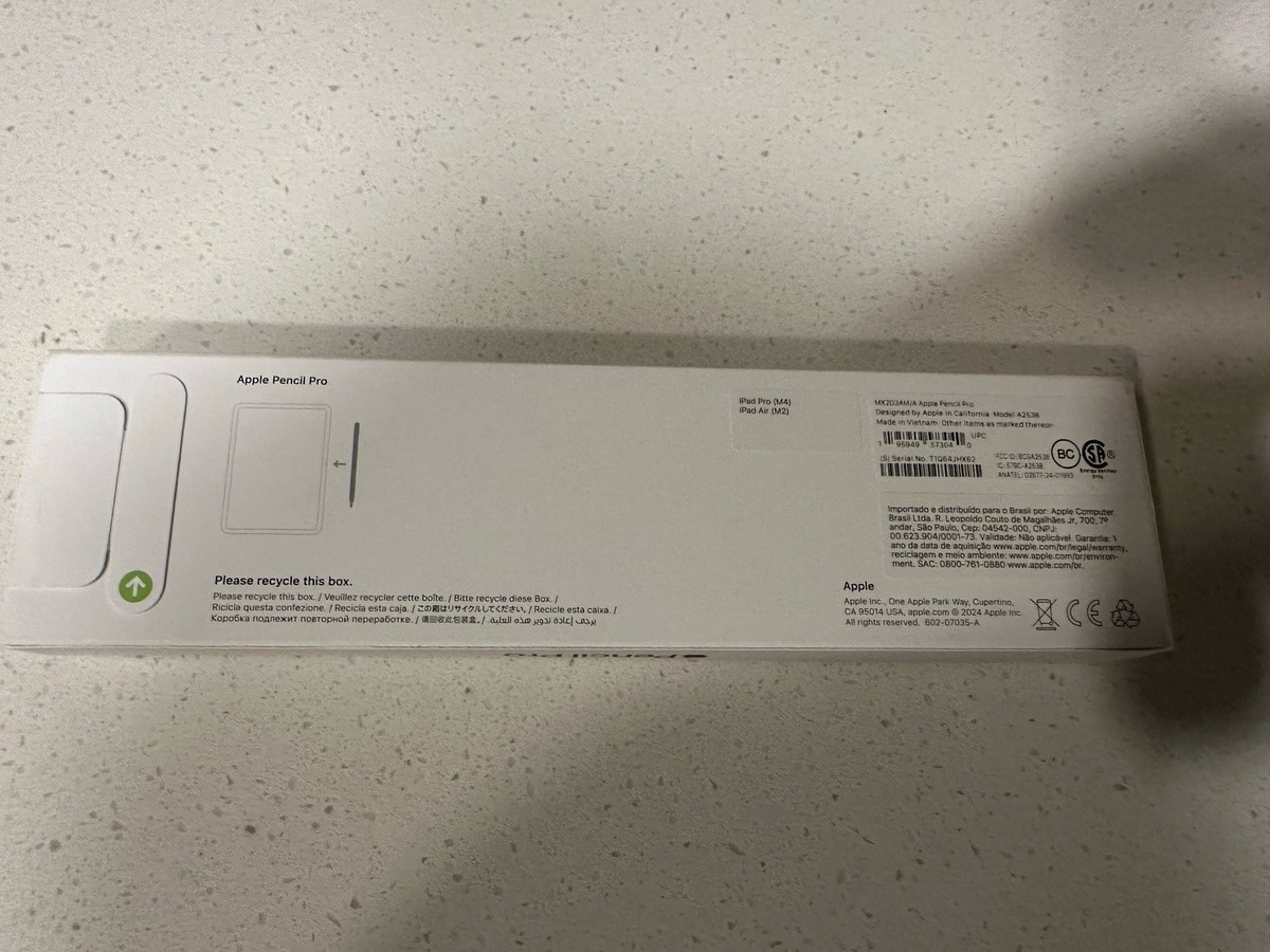 Apple Pencil Pro (2024) MX2D3AM/A Model A2538 Open box for