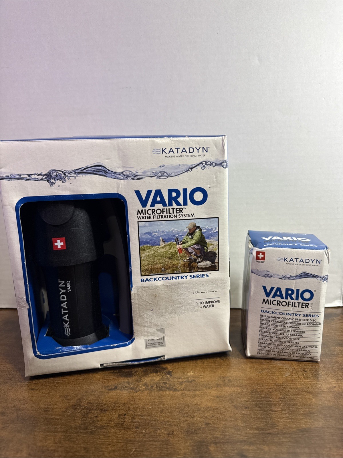 Katadyn Vario Portable Water Filter Backcountry Series With 
