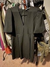 Zara women’s black dress puff sleeves in black size small