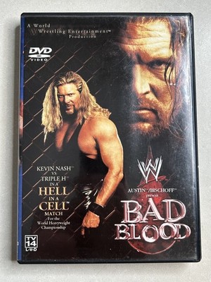 WWE Bad Blood 2003 DVD Triple H vs Kevin Nash Hell in a Cell Austin Bischoff