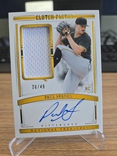 2024 Panini National Treasures PAUL SKENES Clutch Factor Auto JSY Rookie #26/49