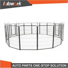 Labwork 16 Panels 27"x40" Dog Playpen Crate Fence Pet PlayPen Exercise Cage