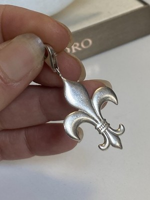 Große Thomas Sabo 925 Silber Charm Anhänger Fleur De Lis