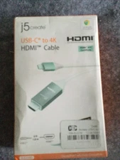j5 Create USB-C to 4K HDMI Cable USB C to HDMI 4K JCC153G *NEW*