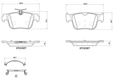 BREMBO P 85 184 Brake Pad Set, disc brake for AUDI,CUPRA,FORD,SEAT,SKODA,VW