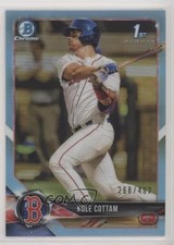 2018 Bowman Draft Chrome Sky Blue Refractor 268/402 Kole Cottam #BDC-69 1m0