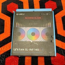 Lian Li UNI FAN SL-INF 140 RGB 140mm Case Fan-Reverse Blade, Wired, White