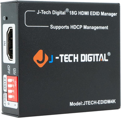 HDMI EDID Emulator HDCP Manager 4K60Hz Auto Downscaling, 8 EDID Modes & Custom E