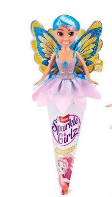 Puppe Zuru Sparkle Girlz Blau Fairy Princess  Fee Feenpuppe