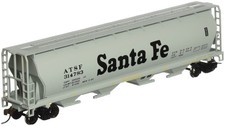 Bachmann Trains - Canadian 4 Bay Cylindrical Grain Hopper - Santa Fe (US IMPORT)