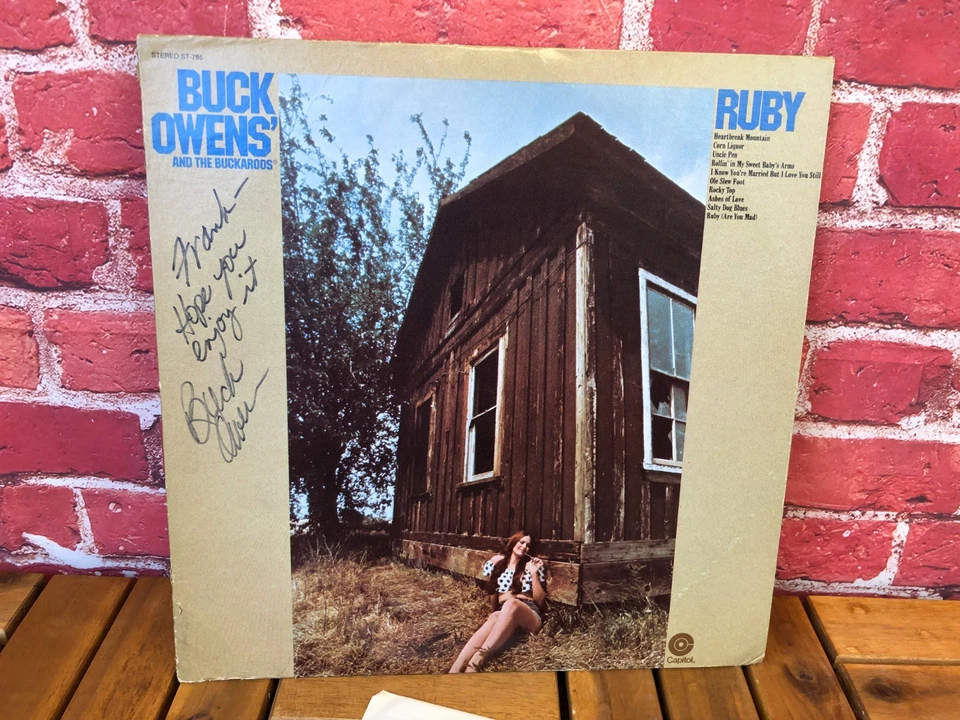 BUCK OWENS AND HIS BUCKAROOS Buck Owens' Ruby 1971 COUNTRY LP on Capitol ST-795 - Image 2 of 4