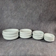 Kyung Won Plate Set 12 Pieces White Porcelain Asian Modern