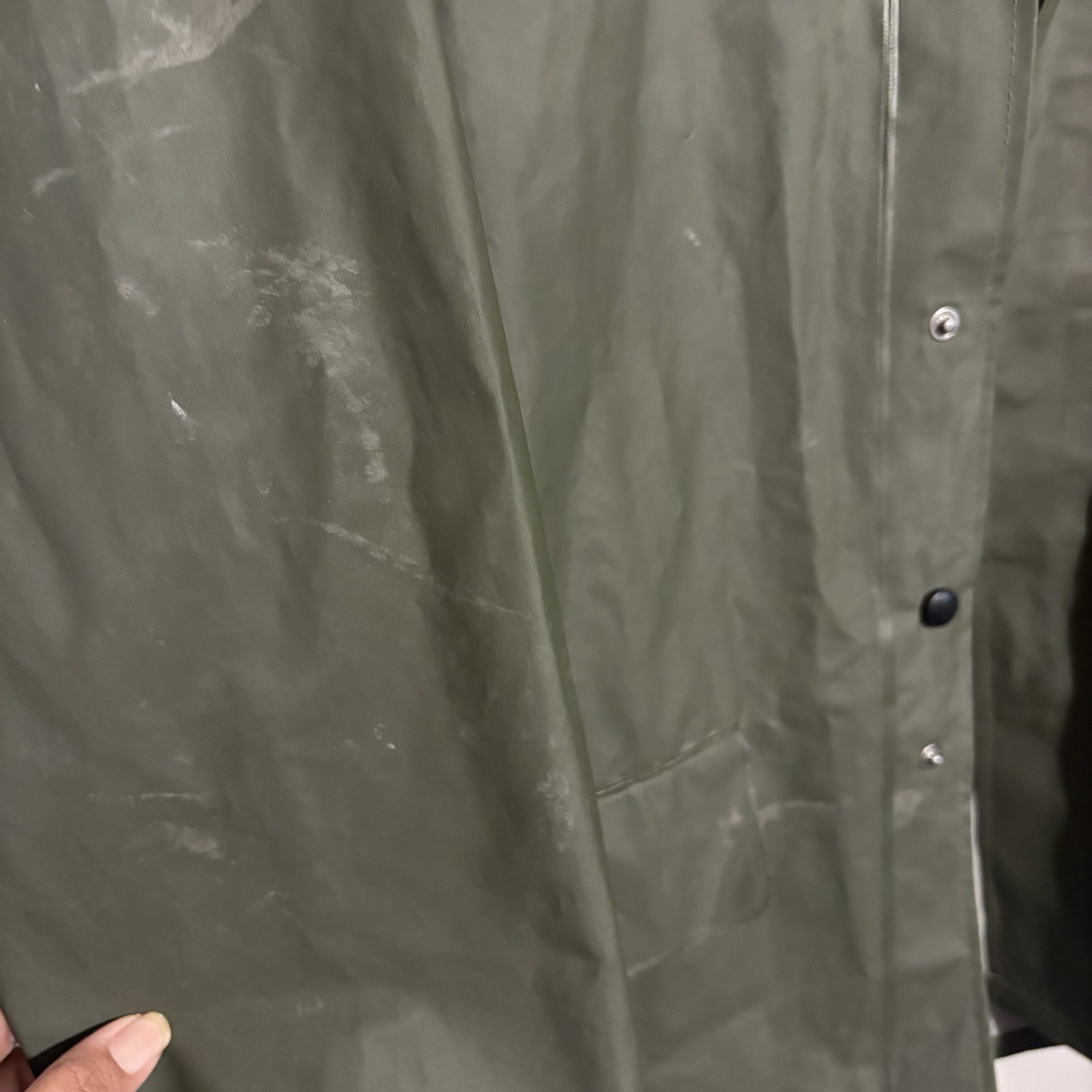 Helly Hansen Workwear Rain Jacket Waterproof Army… - image 3