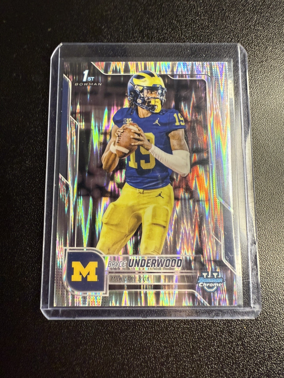 2025 Bowman U Chrome Bryce Underwood #196 1st Bowman Shimmer Refractor  