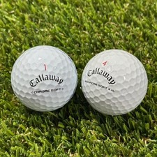 24 Callaway Chrome Soft / Chrome Soft X Mix Triple Track Used Golf Balls 4A