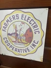 Farmers Electric Sign Vintage Advertising Gas Station Service Reddy Kilowatt