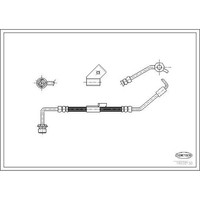 Corteco 19032130 Bremsschlauch FüR Ford Transit T E