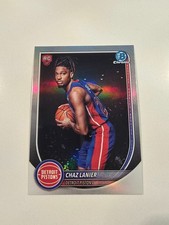 2025-26 Bowman Chrome Chaz Lanier Retro Rangers REFRACTOR #121 RED RC LOGO Pisto
