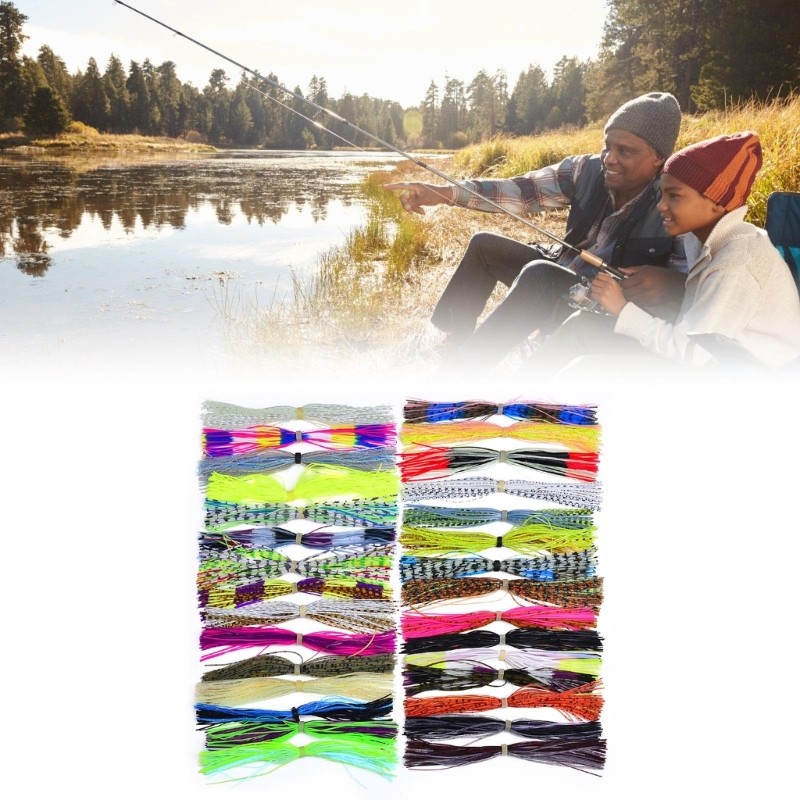 Jig Skirts Buzzbaits Jig Squid Skirt Fly Tying Materials Fishing Accessories - Image 2