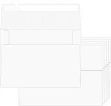 100 Pack A2 Envelopes White 4.375X5.75 Invitation Envelopes Self Seal for Weddin