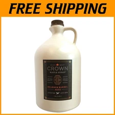 Artisan Bourbon Barrel Aged Organic Maple Syrup, 128 Fl Oz - 100% Pure Grade A