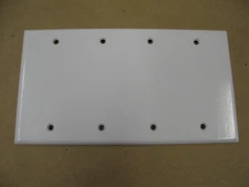 P&S P43-WH 4gang blank plate box mount, white.