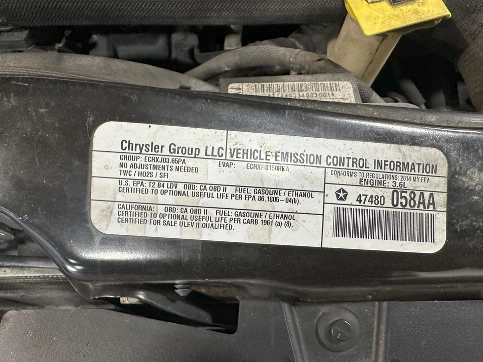 14 15 16 17 18 19 20 DODGE CARAVAN Engine Assembly/motor Foto 2 de 2