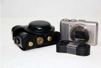 New Vintage Leather Camera Case Bag Cover For Sony DSC-HX50V