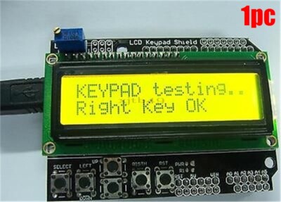 Lcd Robot For Arduino Yellow Backlight Keypad Shield 1602 Lcd Board New Ic mn