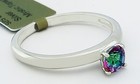 LAB CREATED  0.65 Cts MYSTIC TOPAZ RING Solid .925 Sterling Silver - NWT — photo 4