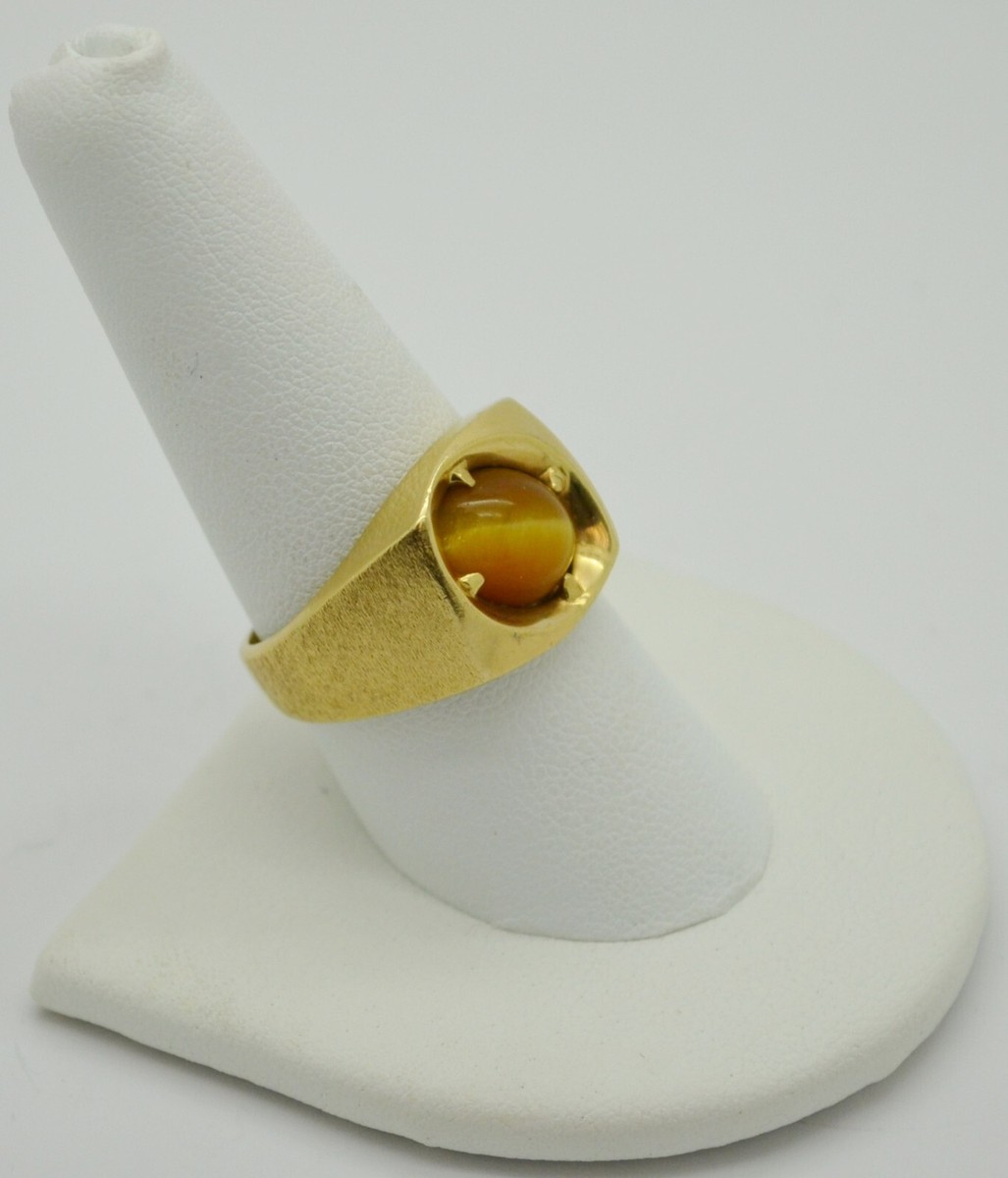 14k リング Stunning Yellow/Orange Stone 14K Gold Ring SZ 9.25 #GOLD