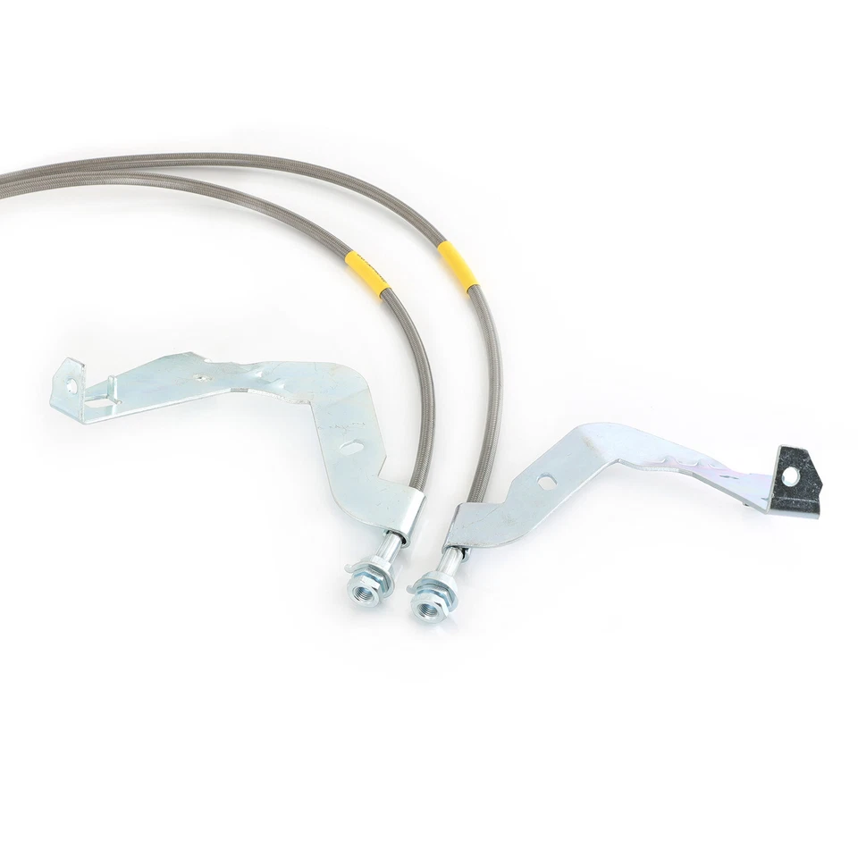 Líneas de freno delanteras extendidas de acero inoxidable para Ford F-250/F-350/08-15 Super Duty Foto 3 de 3