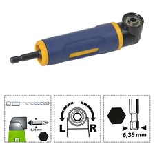 90 Degree Right Angle Drill Socket Adapter Extension Screwdriver Tool Attachment