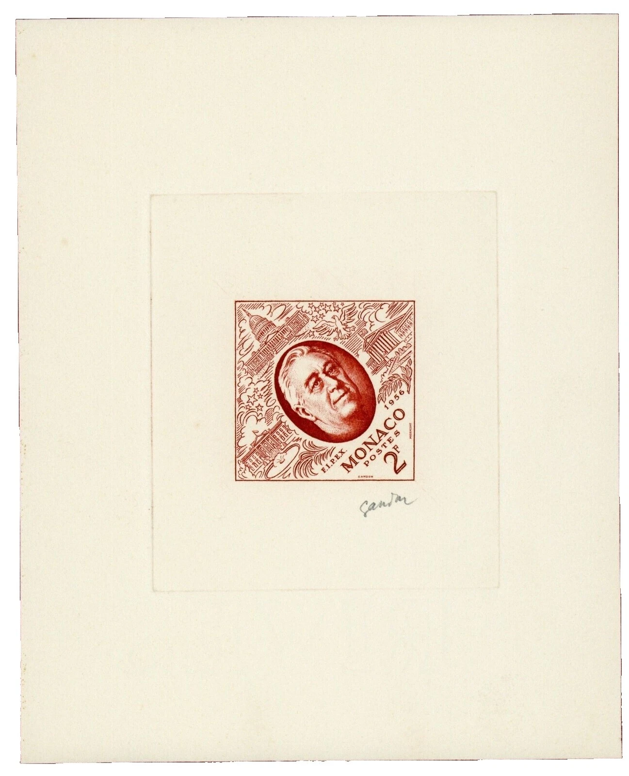 Los políticos MONACAN stamps